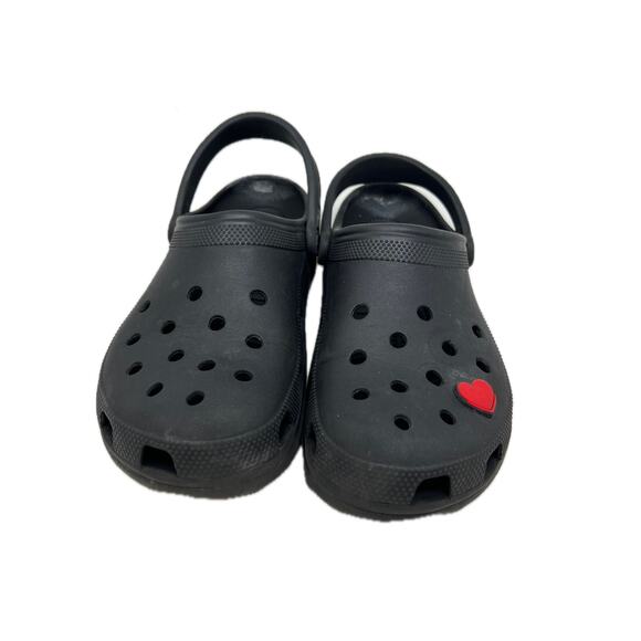Crocs Charcoal Gray Clog Sandals Mens 11 Womens 13 - Picture 1 of 3